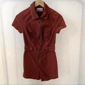 NWOT Urban Outfitters corduroy romper size xs